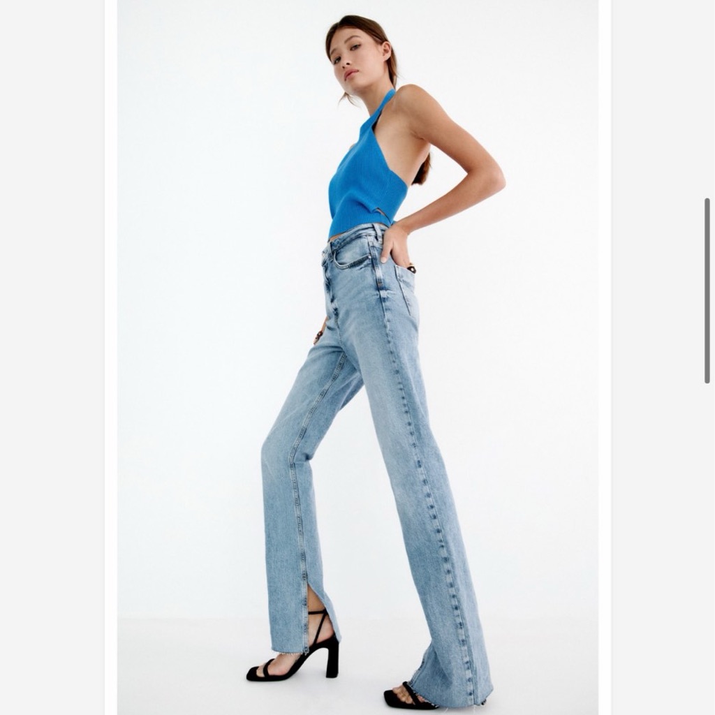 Zara Slit Jeans